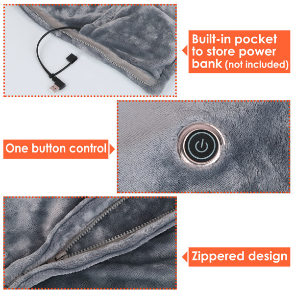 Wearable Usb Heated Shawl