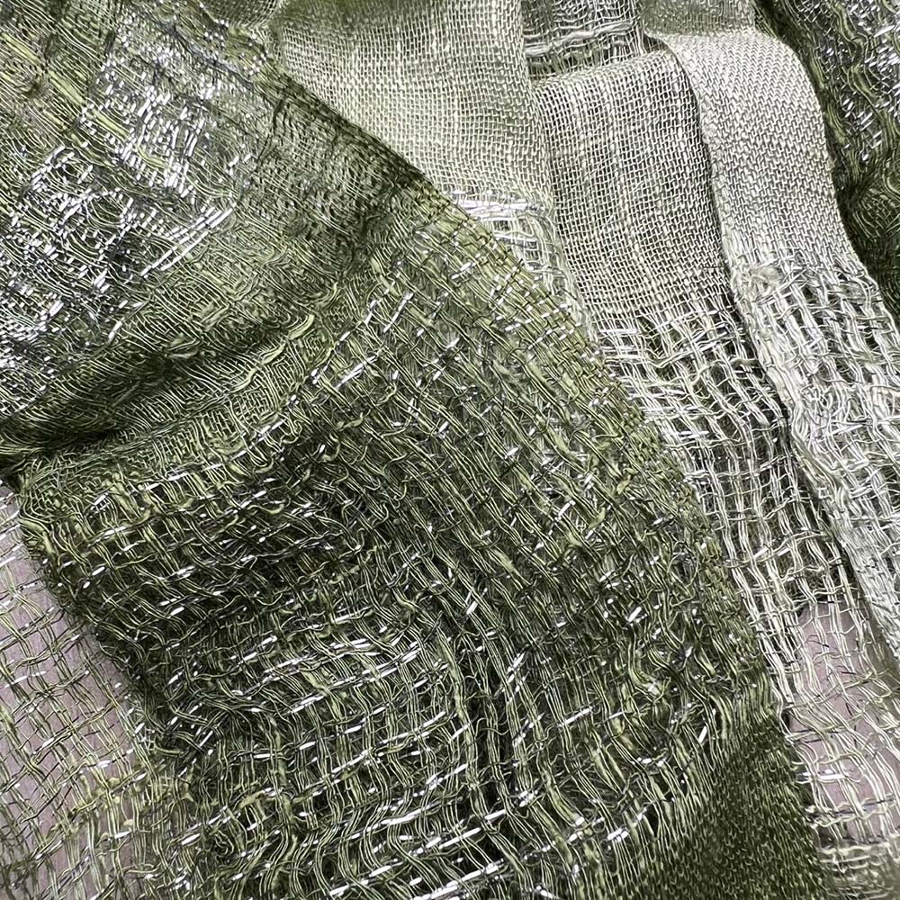 Lightweight Long Scarf With Metallic Shimmer